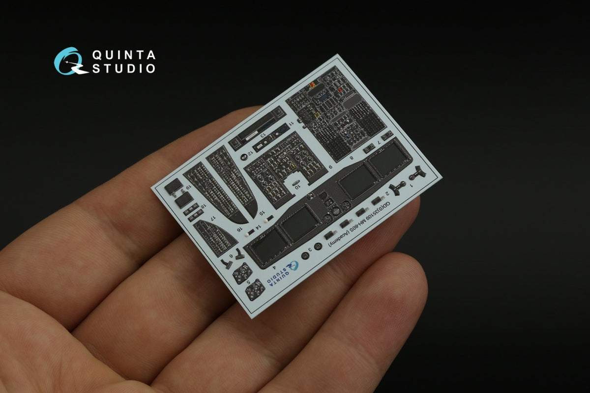 Quinta Studio QD35109 MH-60S 3D-Printed &amp;amp; coloured Interior on decal paper (Academy) 1/35 – imagen 4