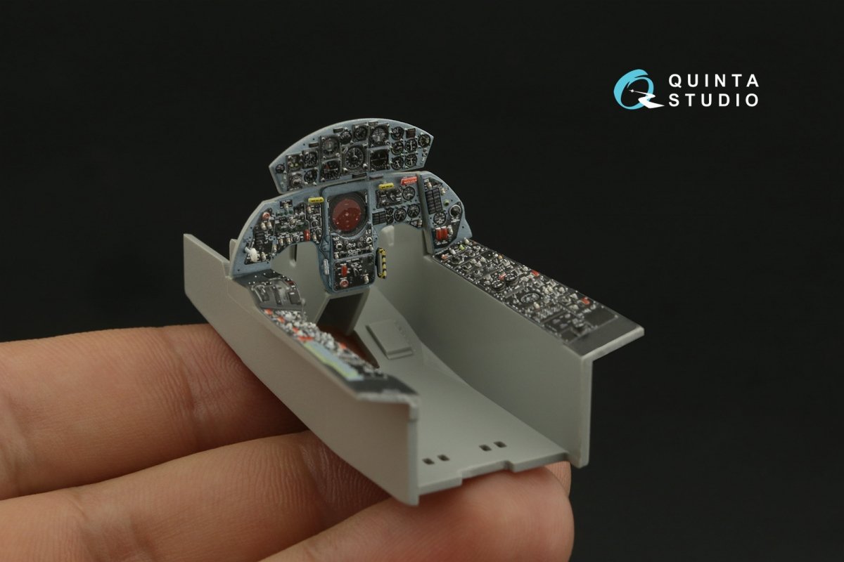 Intérieur imprimé en 3D et coloré sur papier décalcomanie (Italeri) pour F-104G (Quinta Studio QDS-32141) (petite version) 1/32 – image 11