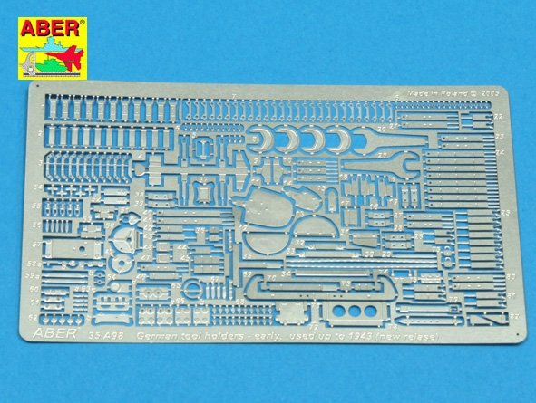 Aber 35A098 German tool holders - early used up to 1943 (new relase) 1/35