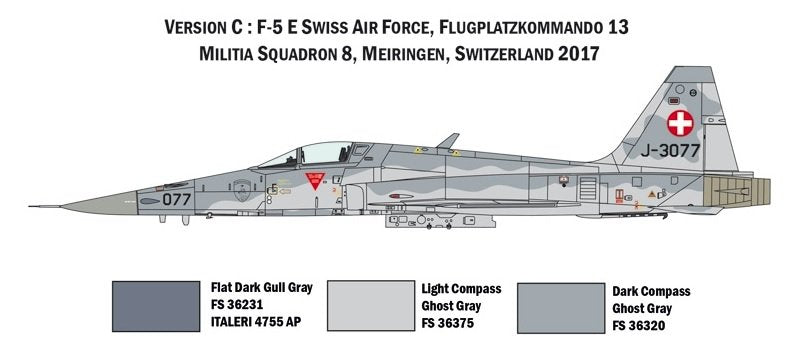 Italeri 1420 F-5E Swiss Air Force 1/72 – imagen 4