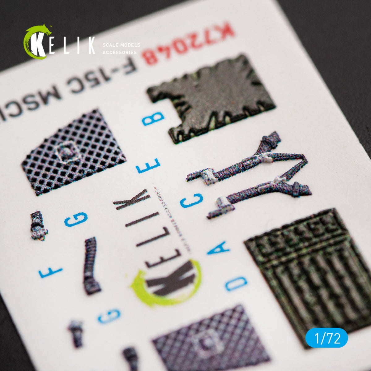 KELIK K72048 F-15C MSIP II EAGLE INTERIOR 3D DECALS FOR GWH 1/72 – immagine 4