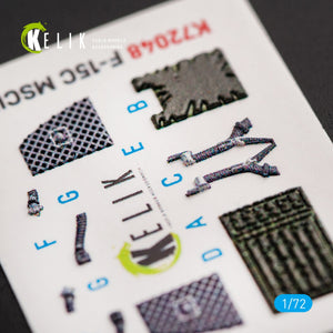 KELIK K72048 F-15C MSIP II EAGLE INTERIOR 3D DECALS FOR GWH 1/72 – immagine 4