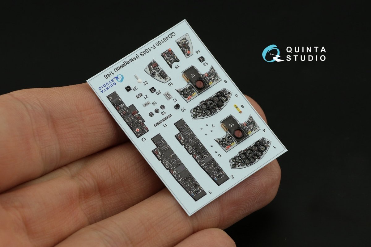 Quinta Studio QD48150 F-104S 3D-Printed &amp;amp; coloured Interior on decal paper (Hasegawa) 1/48 – Bild 9