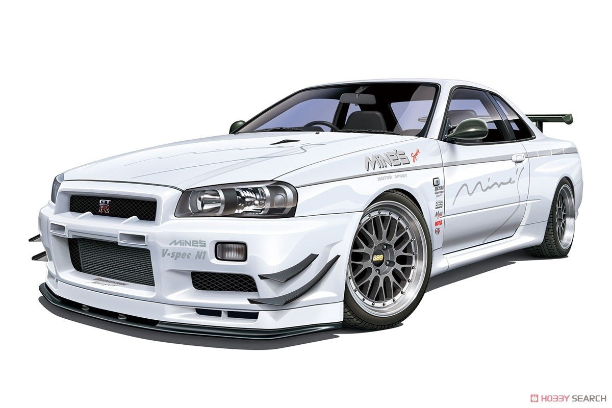 Aoshima 05986 Nissan Skyline GT-R R34 BNR3 1/24 – immagine 4