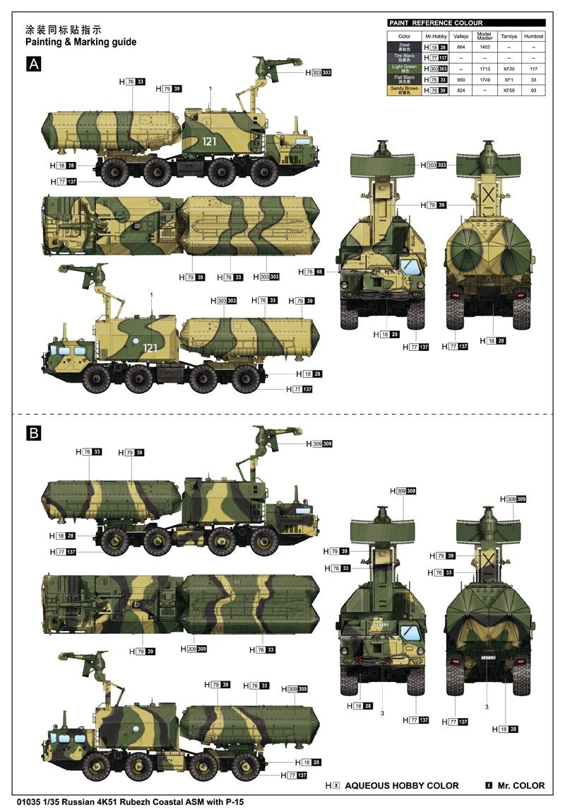 Trumpeter 01035 4K51 Rubezh Coastal 1/35 – imagen 3