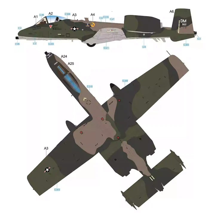 Great Wall Hobby S7209 A-10C Thunderbolt II 'USAF A-10C Demo Team Davis-Monthan Air Force Base 2021 1/72