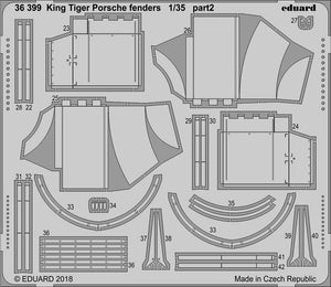 Eduard BIG3594 King Tiger Porsche 1/35 MENG – zdjęcie 2