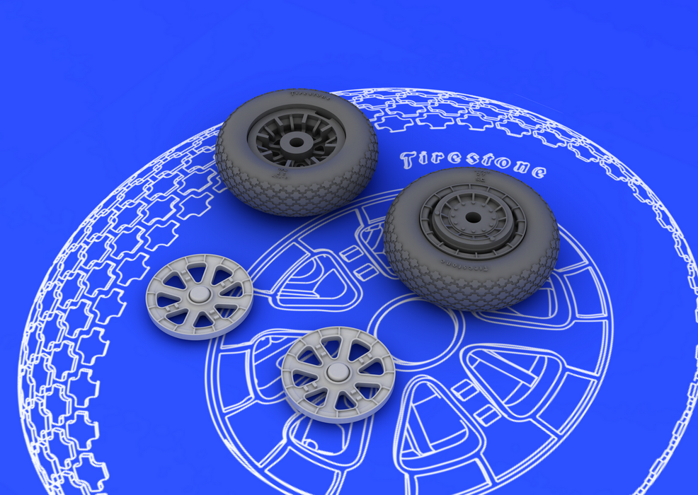 Eduard 648102 F6F wheels 1/48 (EDUARD) – immagine 3