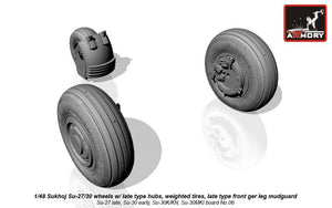 Roues de Flanker Sukhoj Su-27 / Su-30 (Armory Models AW48021) au 1/48 – image 3