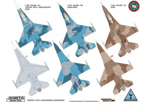 Kinetic K48004 F-16A/B NSWAC AGRESSOR 1/48 – imagen 2