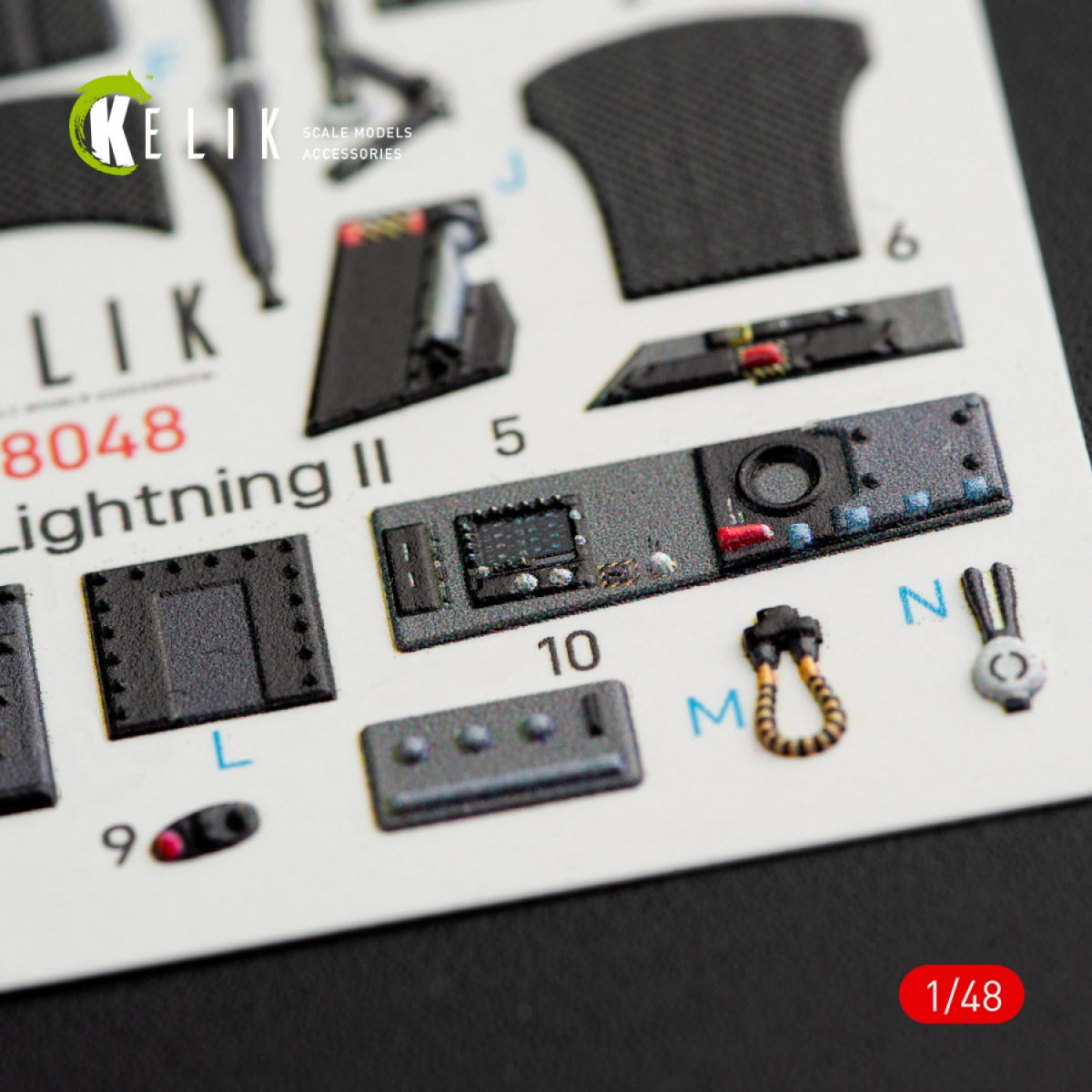 KELIK K48048 F-35B LIGHTNING II INTERIOR 3D DECALS FOR KITTY HAWK KIT 1/48 – imagen 4