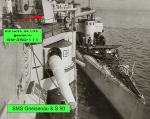 Master SM-350-111 Niemieckie działo 8,8cm/35 (3.46in) SK L/35 1/350 – imagen 18