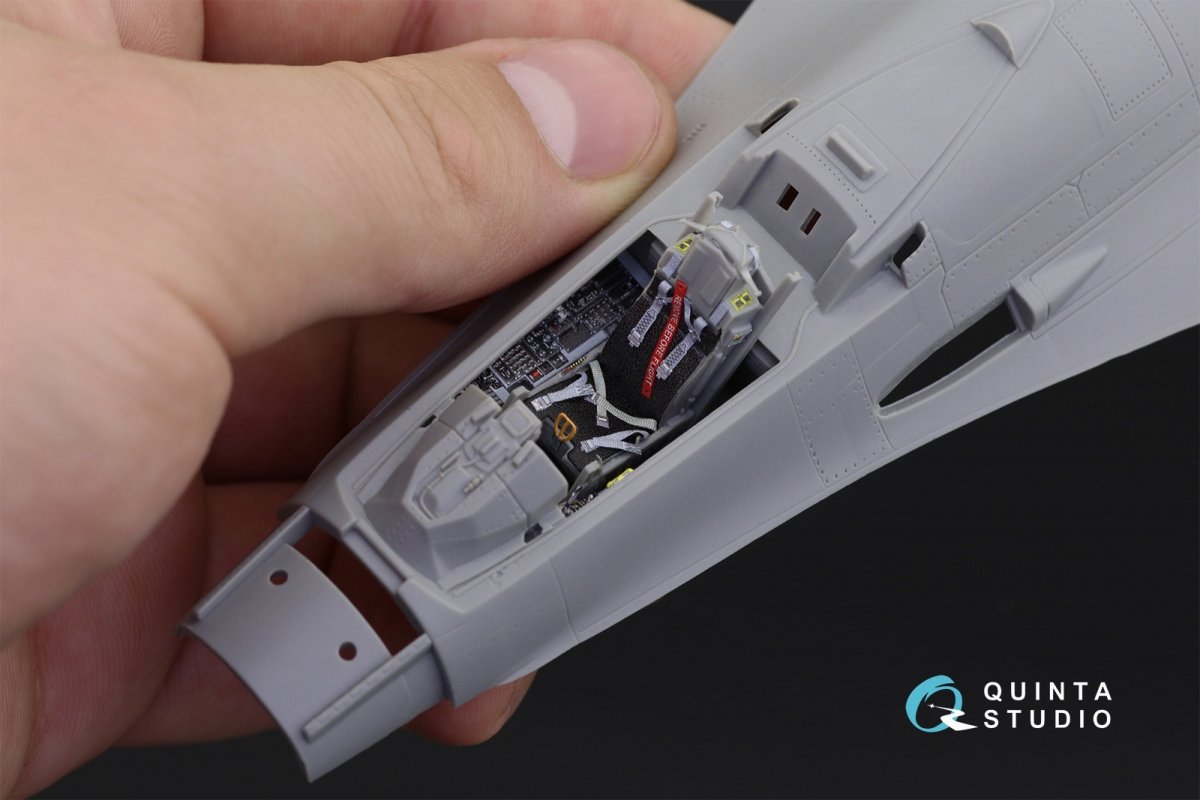 Quinta Studio QD48194 F-16С 3D-Printed &amp;amp; coloured Interior on decal paper (for Kinetic kit) 1/48 – imagen 5