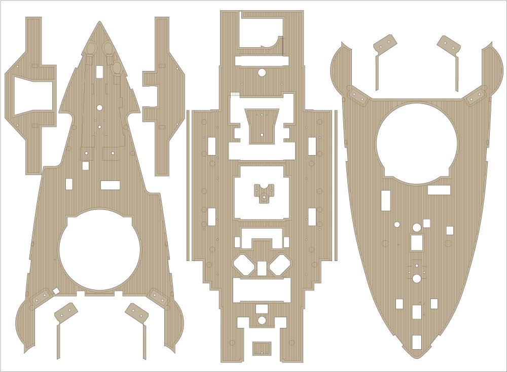 Pontos 23008F1 IJN MIKASA 1905 Detail Up Set 1/200 – Bild 7