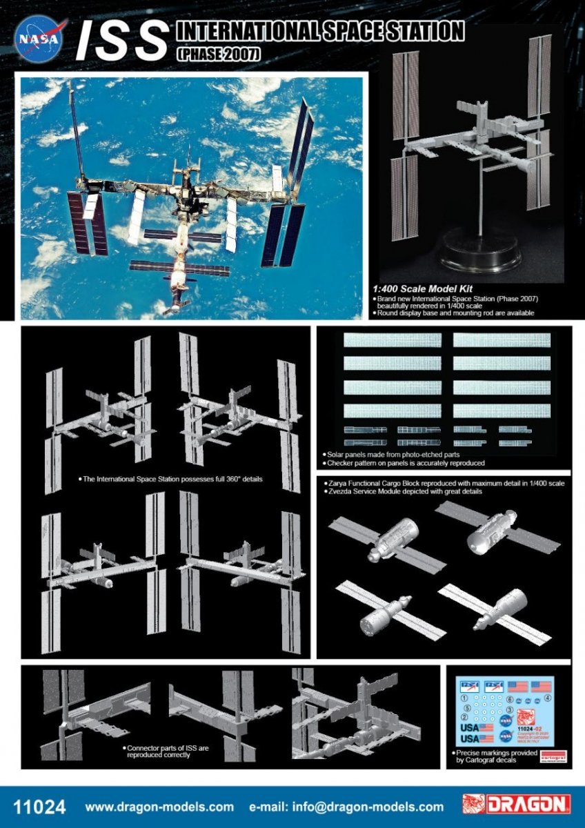 Dragon 11024 International Space Station (Phase 2007) 1/400 – imagen 2