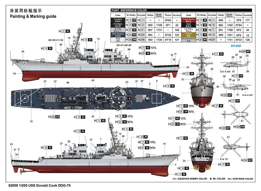 I Love Kit 62008 USS Donald Cook DDG-75 1/200 – immagine 3