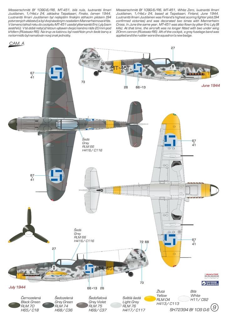 Special Hobby 72394 Messerschmitt BF-109G-6 &amp;#39;Mersu over Finland&amp;#39; 1/72 – imagen 5