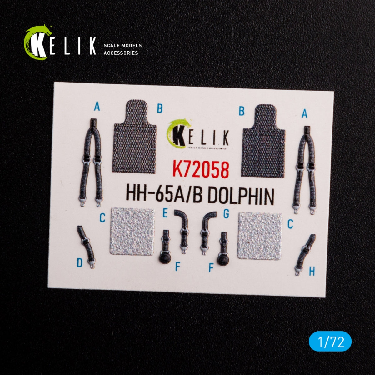 KELIK K72058 HH-65A/B Dolphin interior 3D decals for Dream Model kit 1/72 – Bild 2