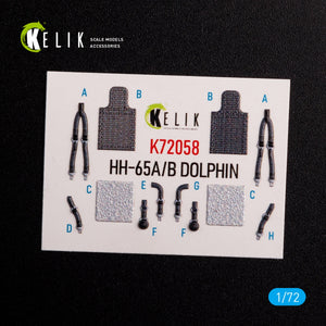 KELIK K72058 HH-65A/B Dolphin interior 3D decals for Dream Model kit 1/72 – Bild 2