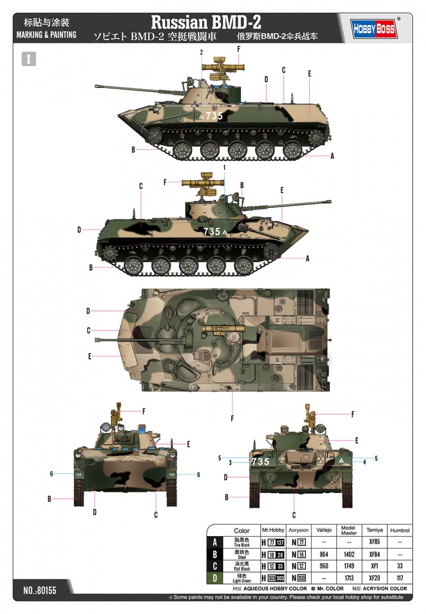 Hobby Boss 80155 BMD-2 russe au 1/35 – image 3