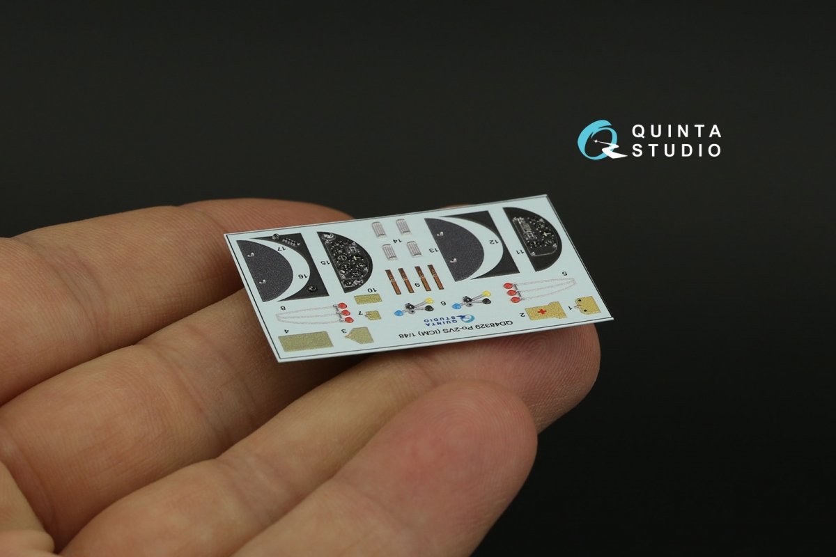 Quinta Studio QD48329 Po-2VS 3D-Printed &amp;amp; coloured Interior on decal paper (ICM) 1/48 – Bild 5