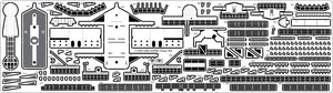 Pontos 35011F1 USS BB-63 Missouri BATTLESHIP Detail Up Set 1/350 – imagen 6