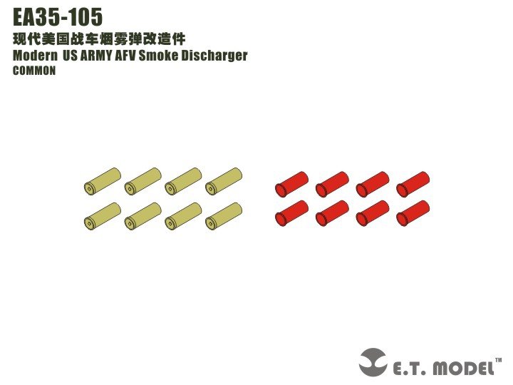 E.T. Model EA35-105 US ARMY AFV Smoke Discharger 1/35 – imagen 3