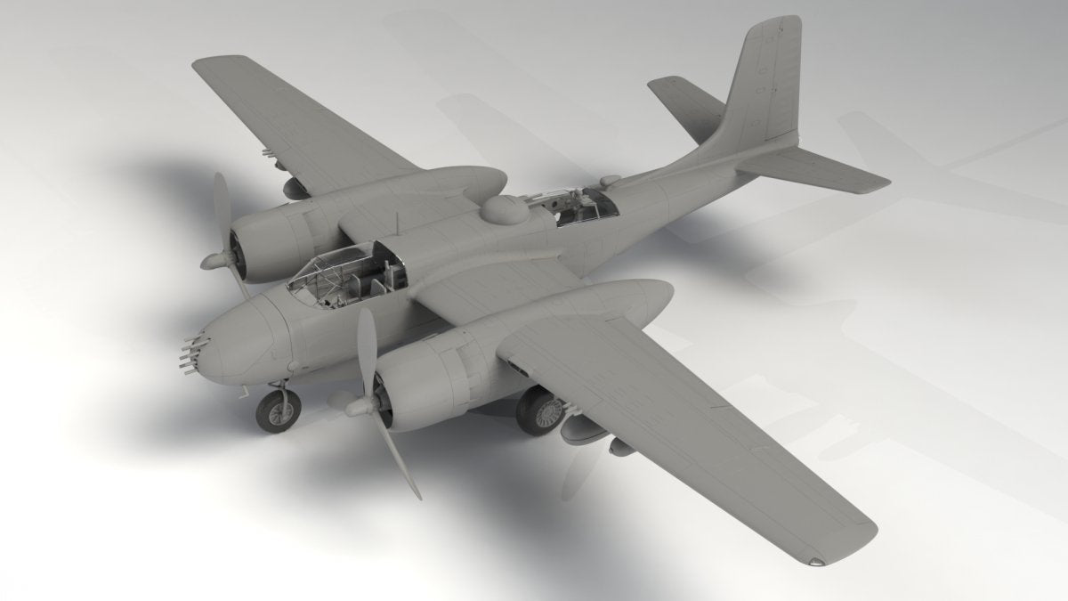 ICM 48285 A-26В Invader Pacific War Theater, WWII American Bomber 1/48 – Bild 6