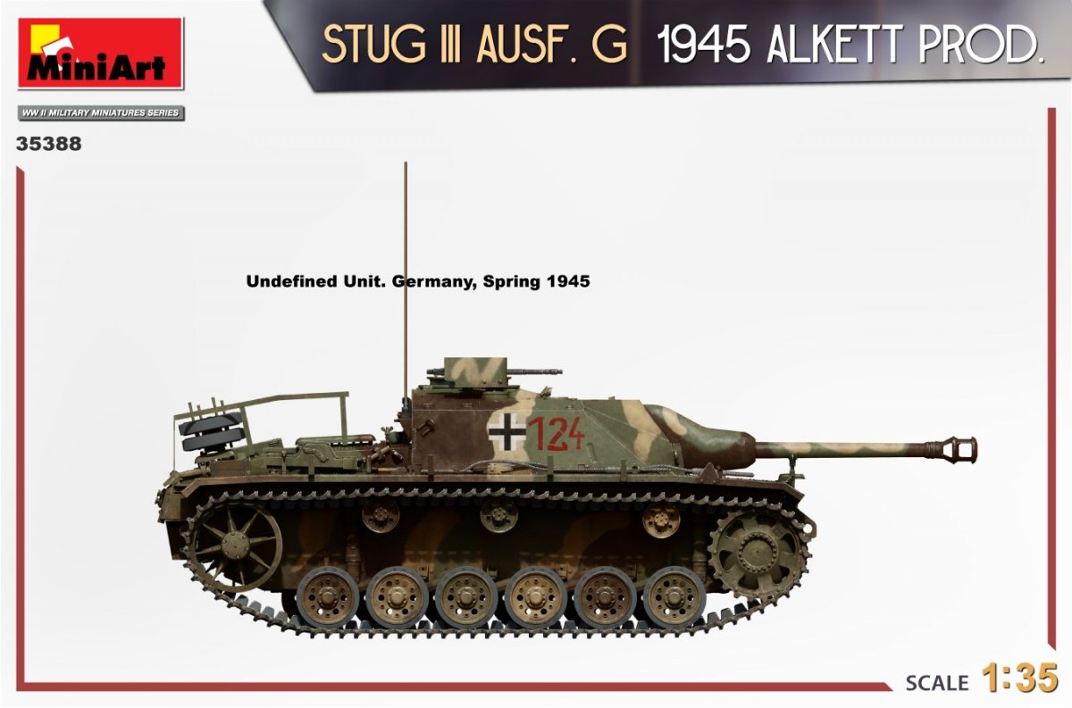 MiniArt 35388 STUG III AUSF. G 1945 ALKETT PROD. 1/35 – imagen 16