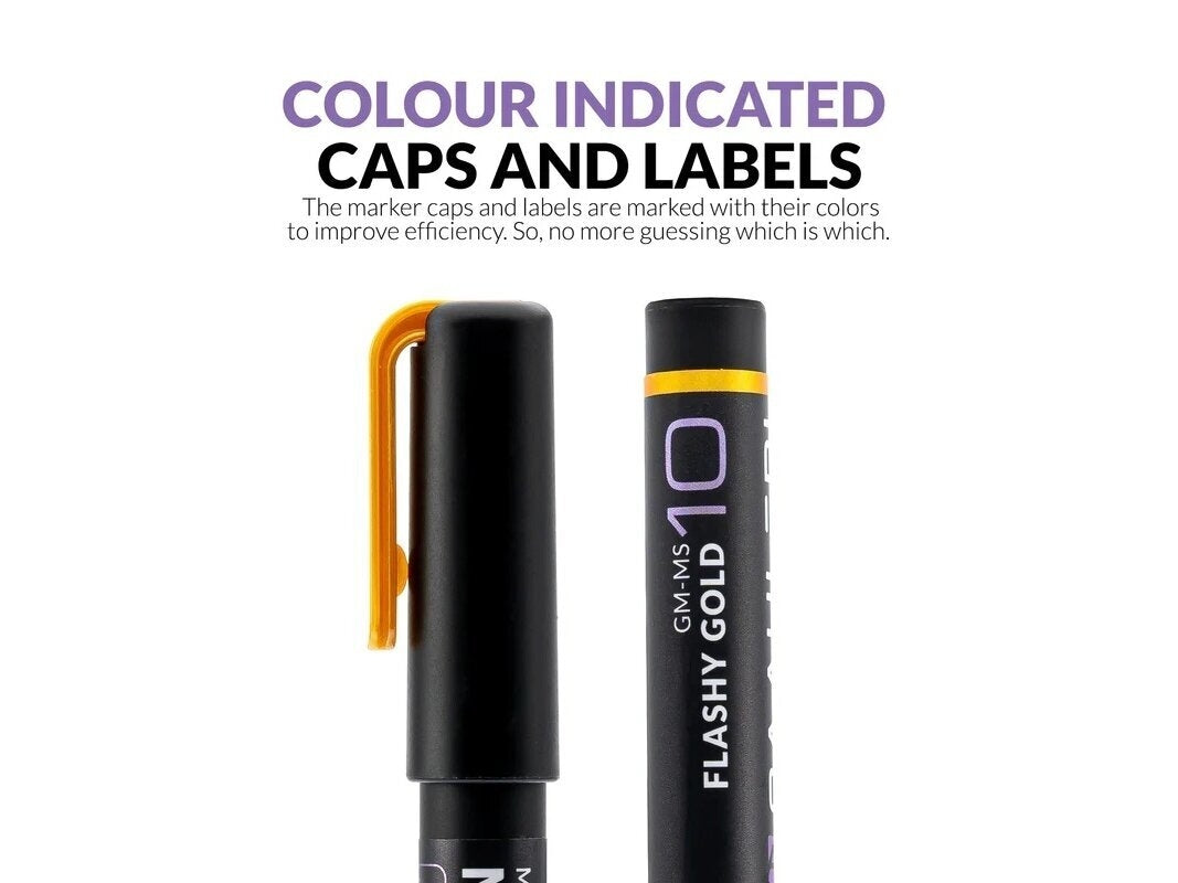 Gaahleri 45138 Metallic Series Marker Dark Steel