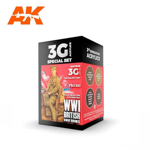 AK Interactive AK11638 WWI BRITISH UNIFORM COLORS