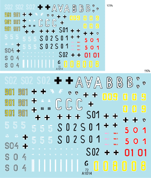 Star Decals 72-A1014 Befehlspanzer # 5. German Command 1/72 – imagen 4