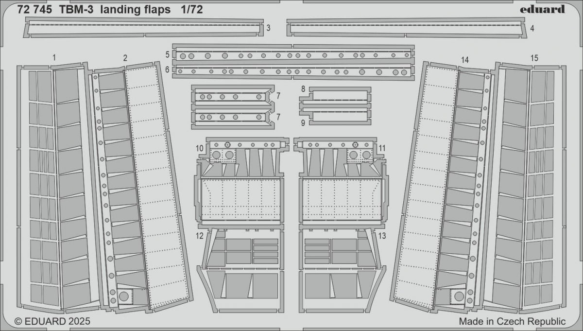 Eduard 72745 TBM-3 landing flaps HOBBY BOSS 1/72
