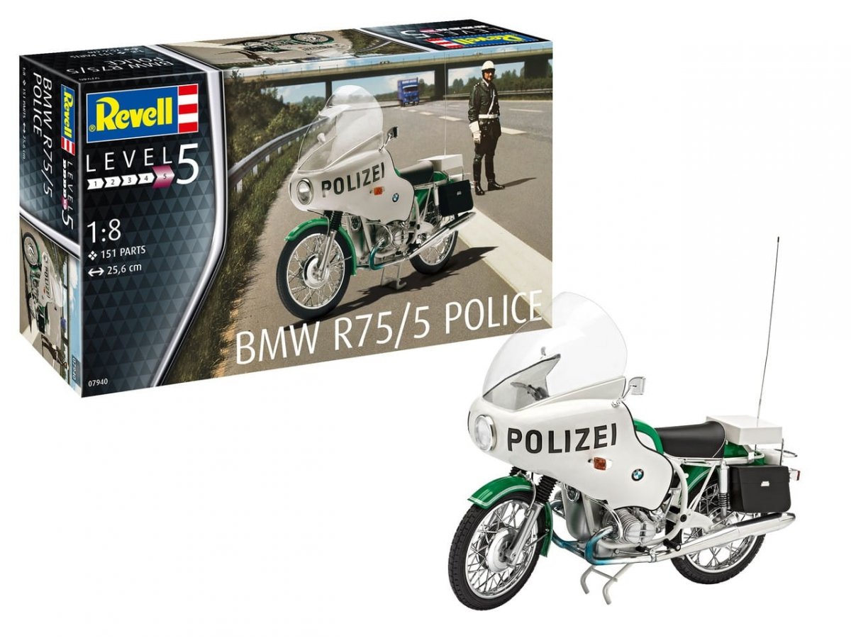 Revell 07940 BMW R75/5 Police 1/8 – imagen 2