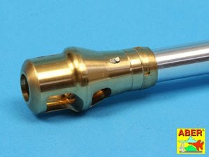 Aber 16L-09 Późny hamulec wylotowy do Lufy używanej we późnej wersji czołgu Tiger I, King Tiger (wieża Henschel) / Late muzzle brake used on German 8,8cm barrel Tiger I- late and Tiger II (Henschel turret) 1/16 – imagen 8