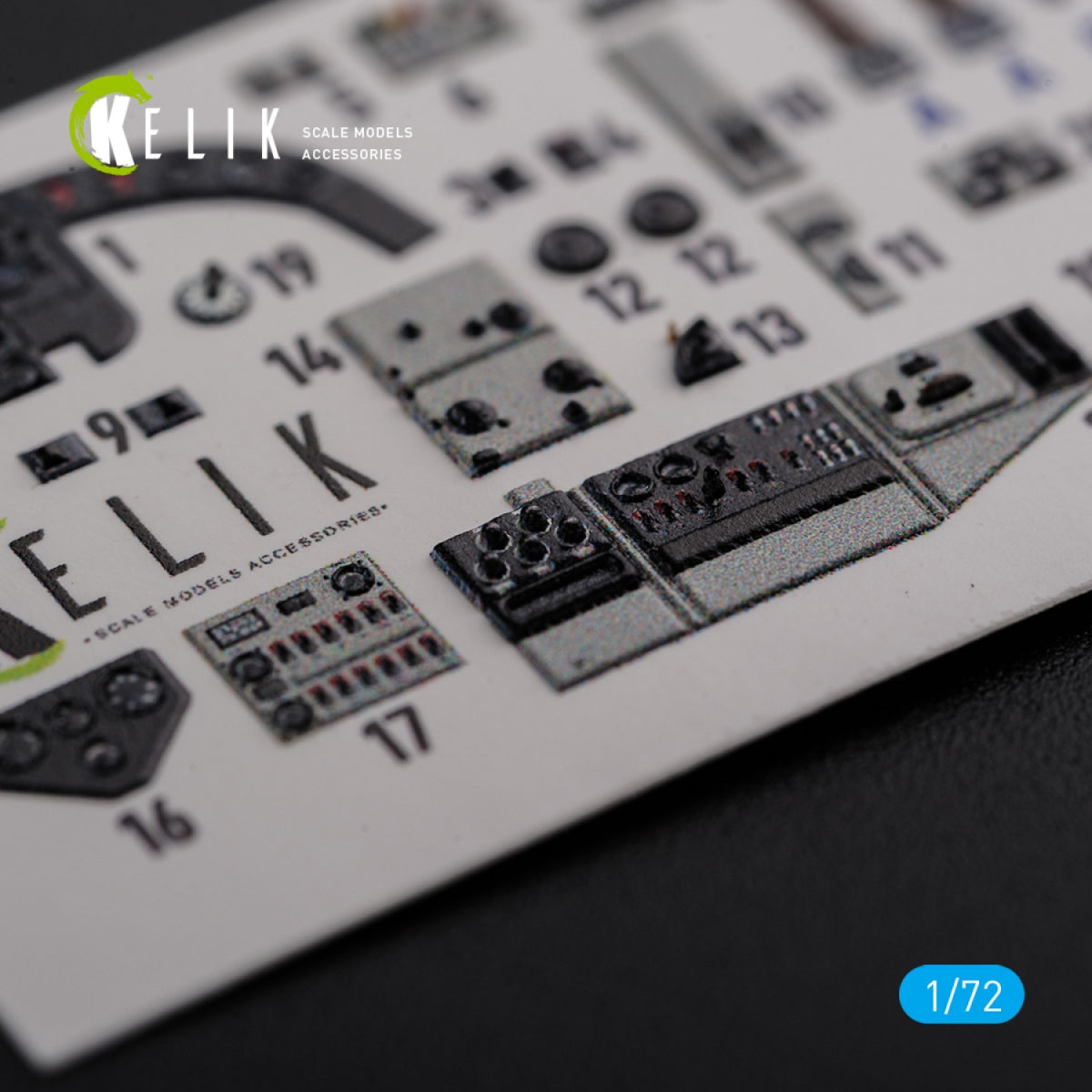 KELIK K72107 KI-21 interior 3D decals for ICM kit 1/72 – zdjęcie 4