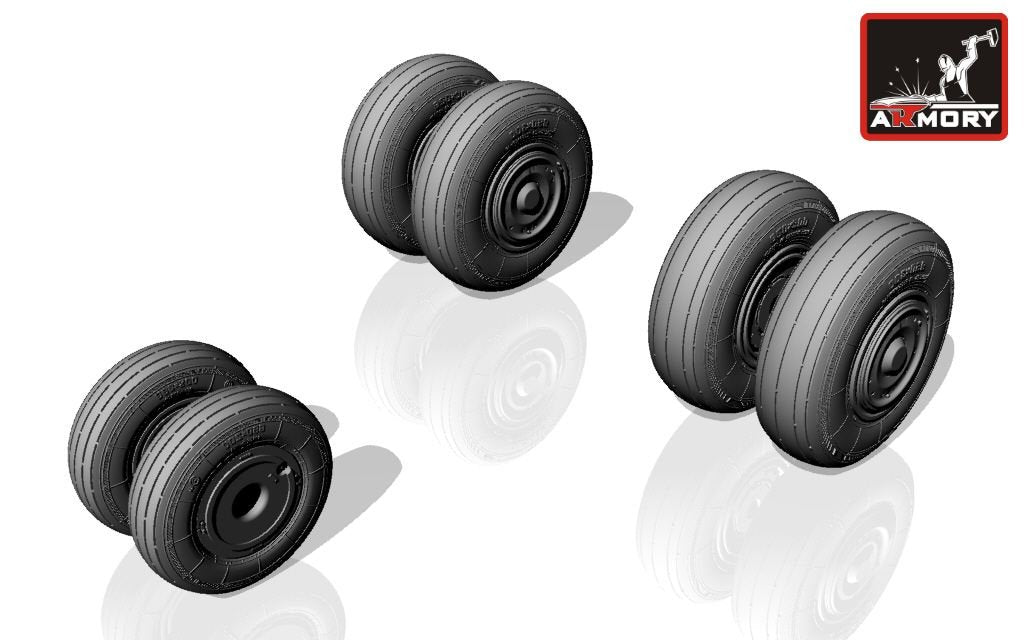 Armory Models AW72024 Sukhoj Su-24 Fencer late type wheels 1/72 – immagine 3