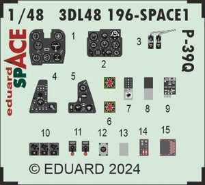 Eduard 3DL48196 P-39Q SPACE ARMA HOBBY 1/48 – immagine 2