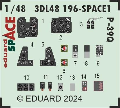 Eduard 3DL48196 P-39Q SPACE ARMA HOBBY 1/48 – immagine 2