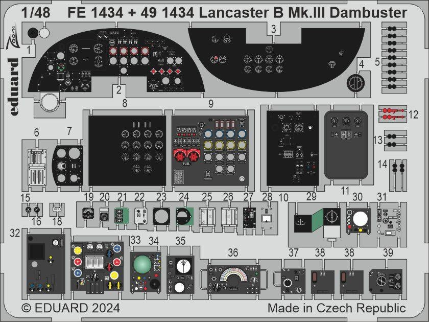 Eduard BIG49412 Lancaster B Mk. III Dambuster PART I HONG KONG MODELS 1/48 – zdjęcie 4