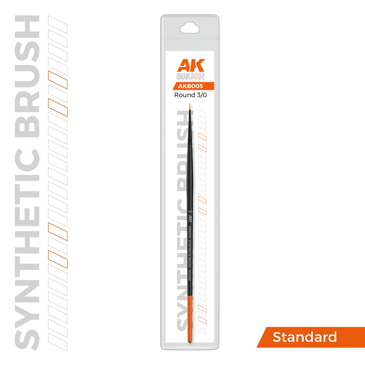 AK Interactive AKB005 AK SYNTHETIC BRUSH – ROUND 3/0 – imagen 2