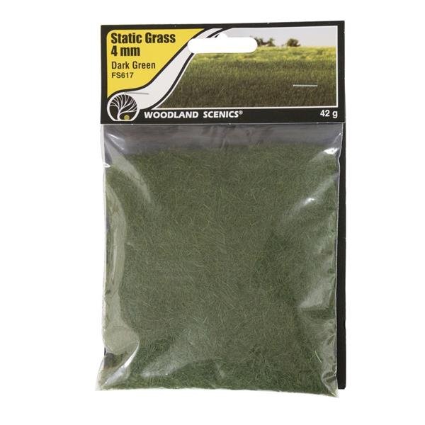 Woodland Scenics WFS617 4mm Trawa Statyczna Ciemna Zieleń