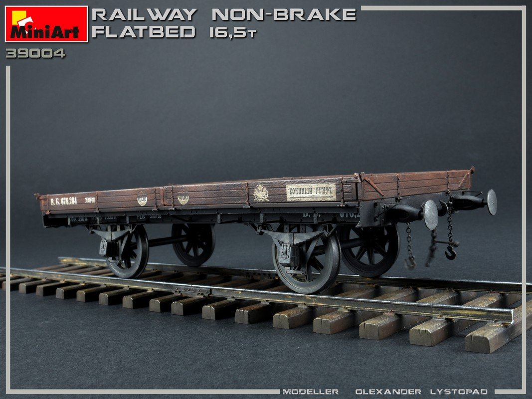 MiniArt 39004 RAILWAY NON-BRAKE FLATBED 16,5 t 1/35 – imagen 3