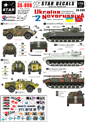 Star Decals 35-896 Ukraine &amp;amp; Novorussiya part 2 1/35 – imagen 2