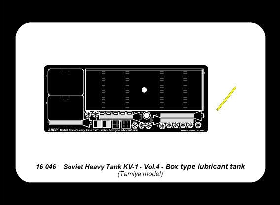 Aber 16046 Russian Heavy Tank KV-1 vol 4 - Box type lubricant tank 1/16 – imagen 7