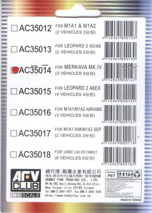 AFV Club AC35014 Sticker for simulating Anti reflection coating lens For Merkava Mk.IV 1/35 – immagine 2