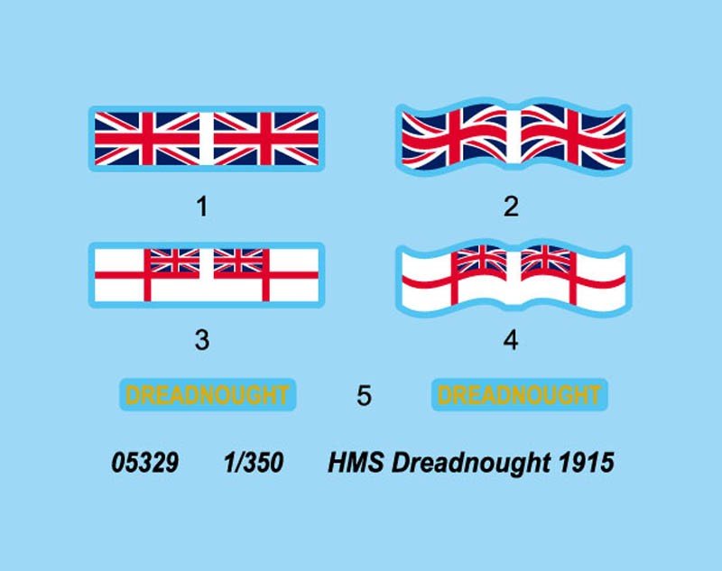 Trumpeter 05329 HMS Dreadnought 1915 1/350 – immagine 13