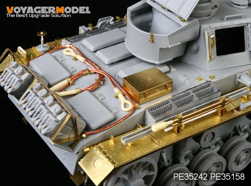 Voyager Model PE35242 WWII German Pz.Kpfw.III Ausf.N sPz.Abt 501 Afrika For DRAGON 6431 1/35 – imagen 5
