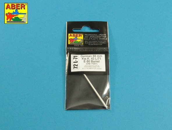 Aber 72L-71 Germ.88 mm Kw.K. 43 L/71 E-50 Barrel (one part) 1/72 – imagen 7
