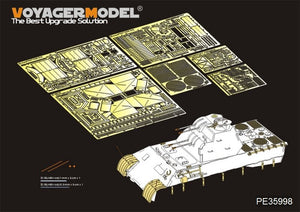 Voyager Model PE35998 WWII German FlaKPanzer V FlaKvierling 20mm MG 151/20 Basic For TAKOM 2105 1/35